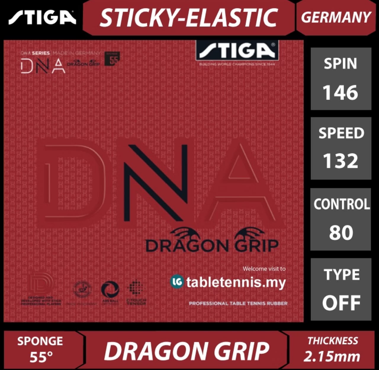 Stiga DNA Dragon Grip